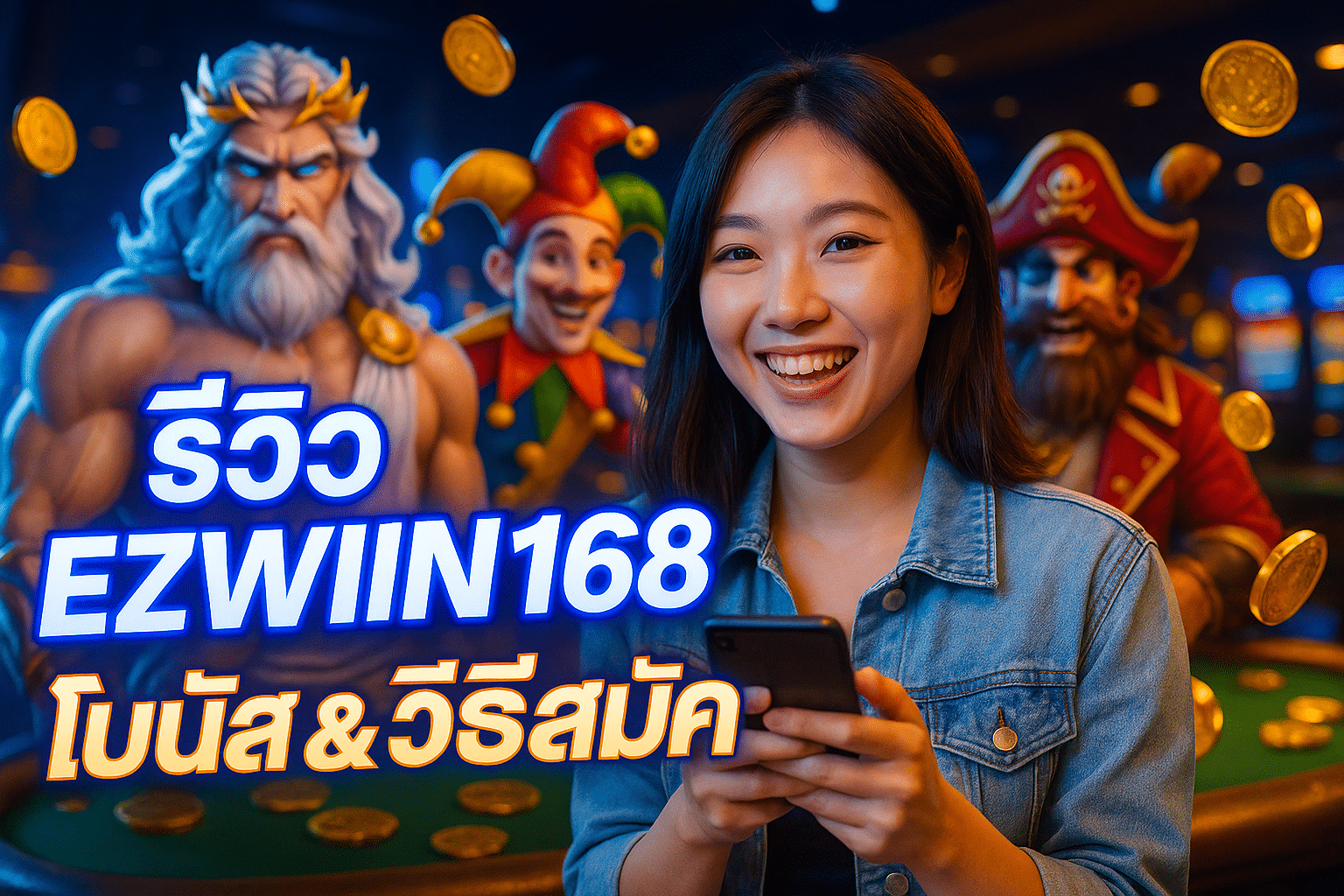รีวิว EZWIN168 โบนัส & วิธีสมัคร